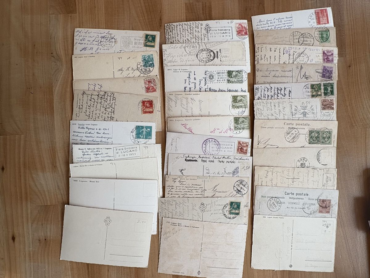 Cartoline postali: AK Sammlung von Lugano – Usato da Rümlang venduto da Kartenpost1 1