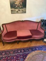 Salon ancien style Louis XV – Canapé 3 places + 2 fauteuils 