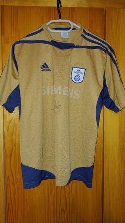 Maillot de Foot GC Zurich, Adidas, signée, vintage!