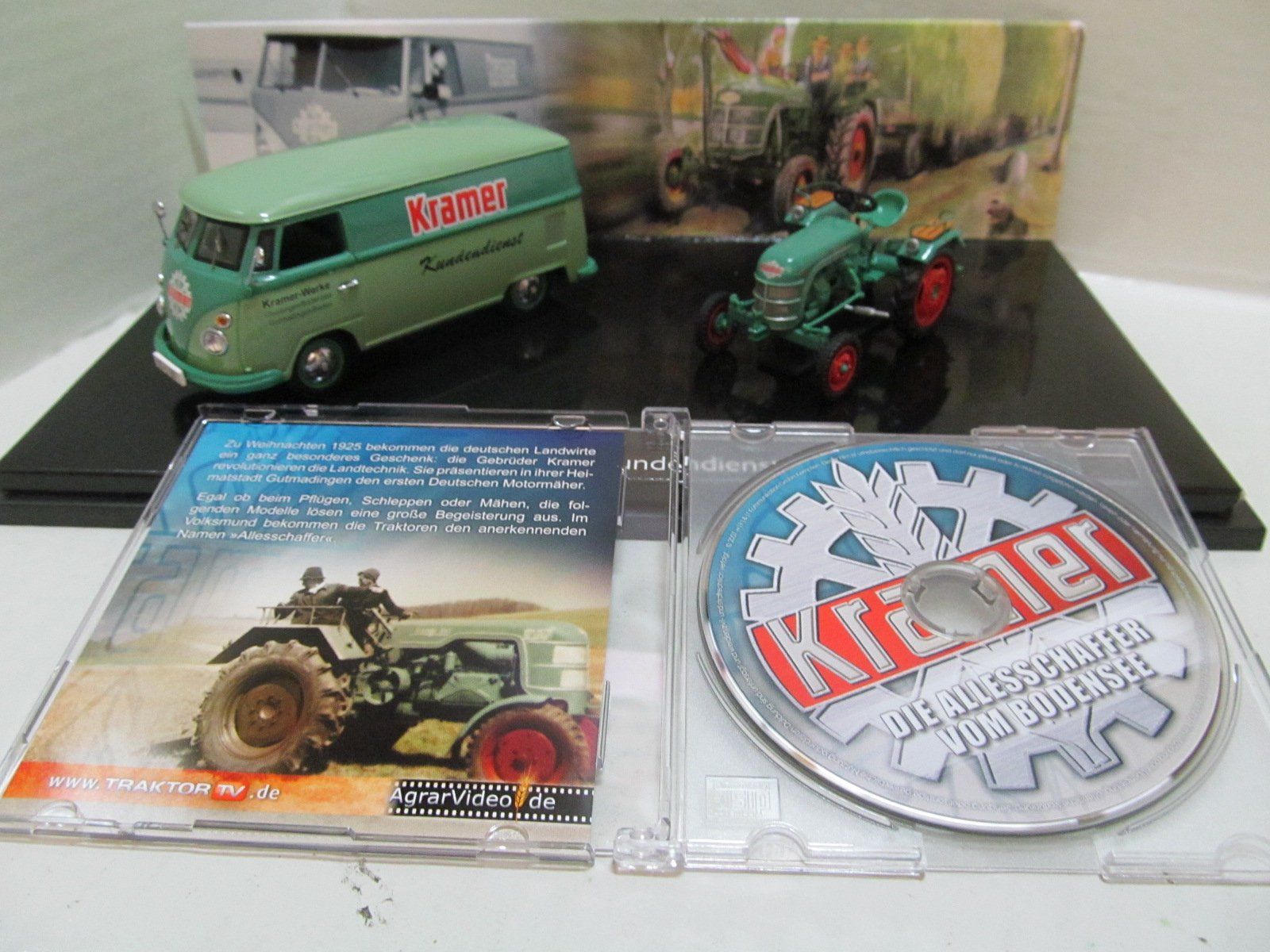 Schuco Kit di modellismo & Modellini statici: KRAMER  ALRAD  SET  MIT  DVD  VW T1  KRAMER TRAKTOR – Nuovo (secondo la descrizione) da Grueningen venduto da malamut56 2