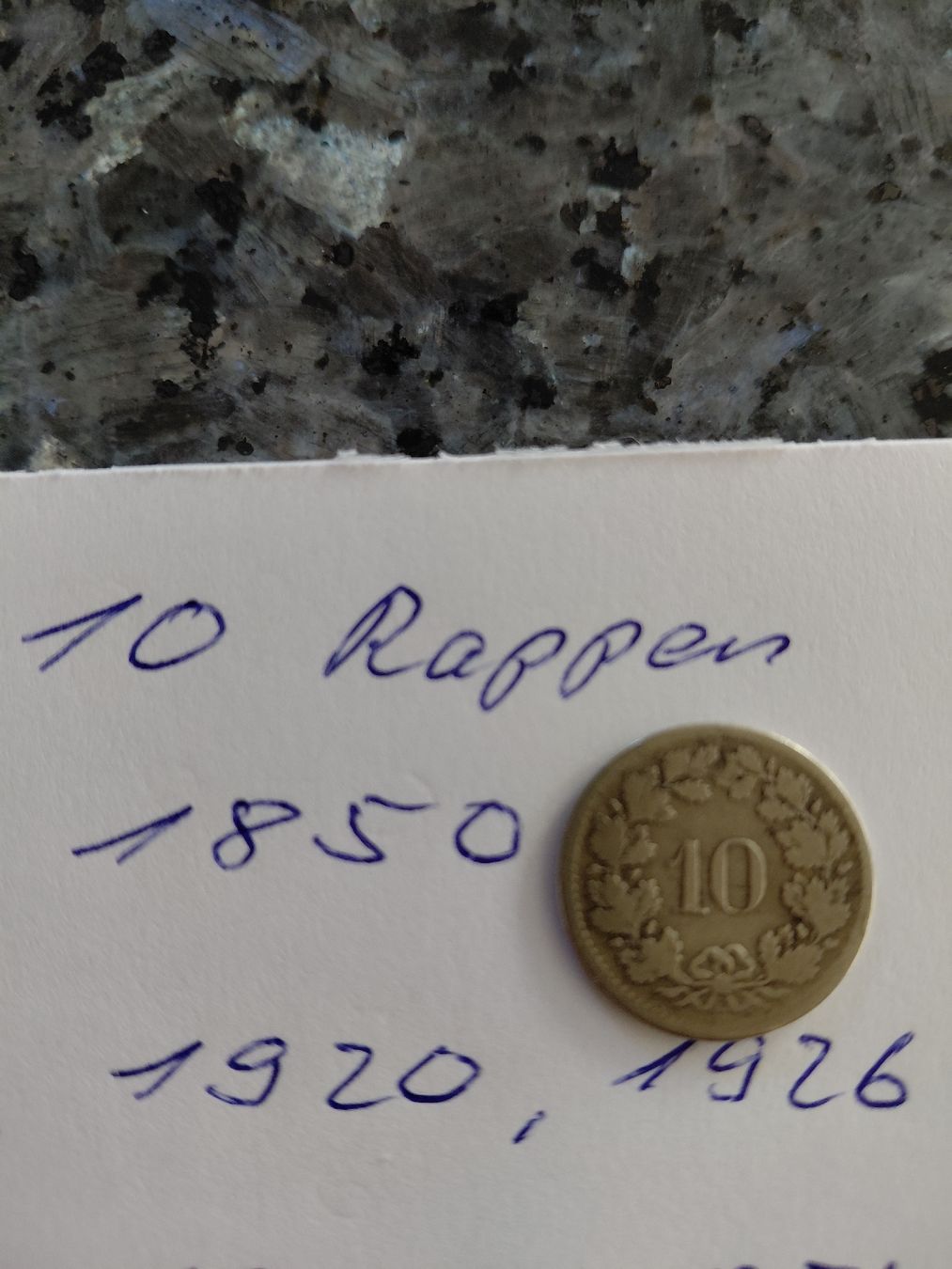 Tutti le monete: 10 x 10 Rappen ab 1850 – Usato da Bonaduz venduto da topolino052 4