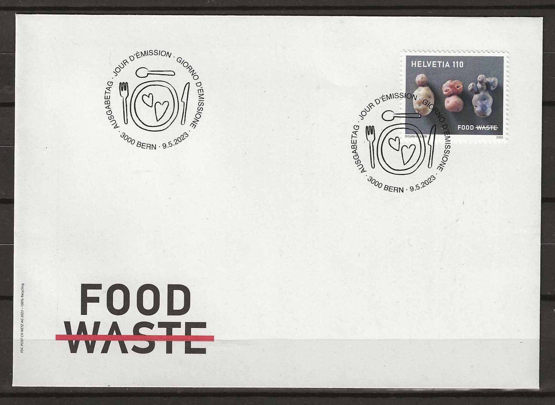 Alle Briefmarken: F1951 - FDC Durabilité - données alimentaires – Gebraucht aus Trélex von Phil_Albert