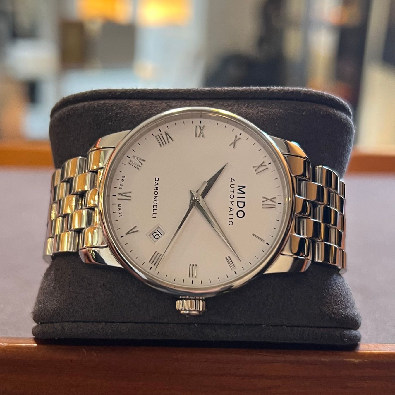 Mido Orologi: Mido Baroncelli Automatic Date M8600.4.26.1 – Usato da Carouge GE venduto da Watchaser 6