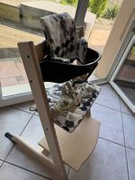 Chaise haute Stokke tripp trapp avec kit bébé et coussins 
