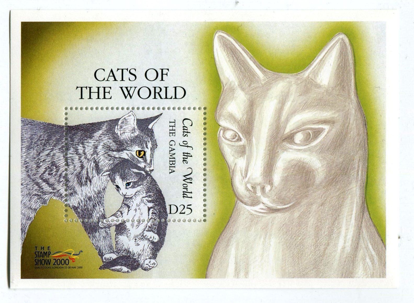 Tous les timbres: Block "Katzen". Gambia. – Neuf avec emballage d'origine à Basel par Butsch5