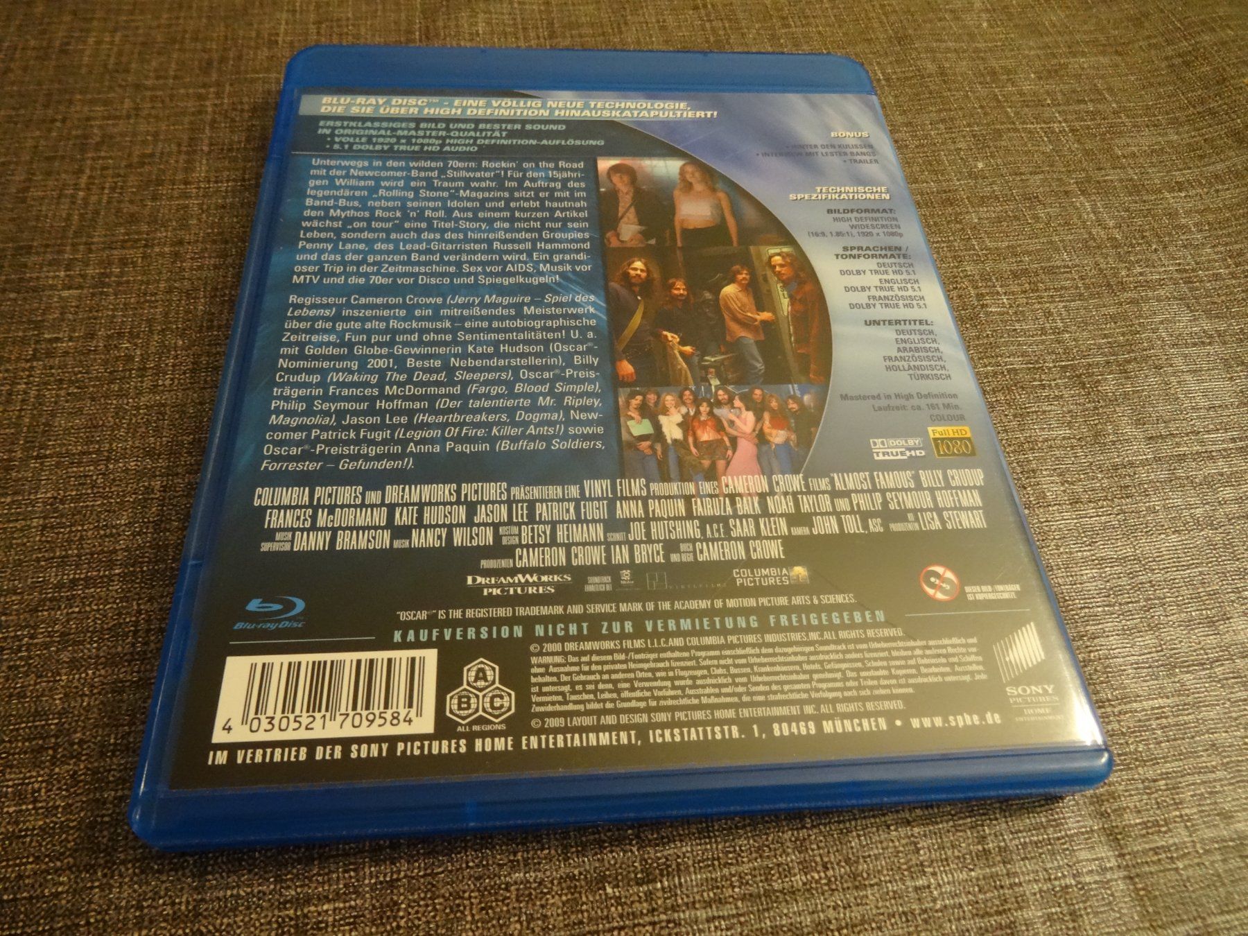 Alle DVDs: Blu-ray Almost Famous - Fast Berühmt Extended Version – Gebraucht aus Olten von Disc-Verkauf 2