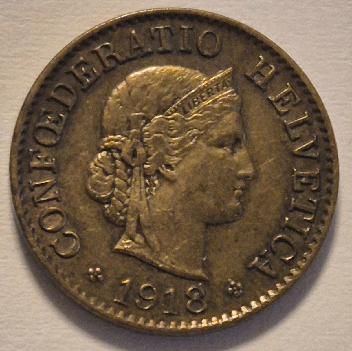 Tutti le monete: 5 Rappen 1918 Messing ab 1 Fr. !! – Usato da Luzern venduto da Vreneli_1