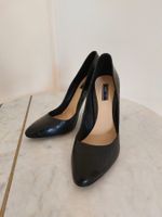 Zara Pumps schwarz Krokoprägung Grösse 36 gebraucht
