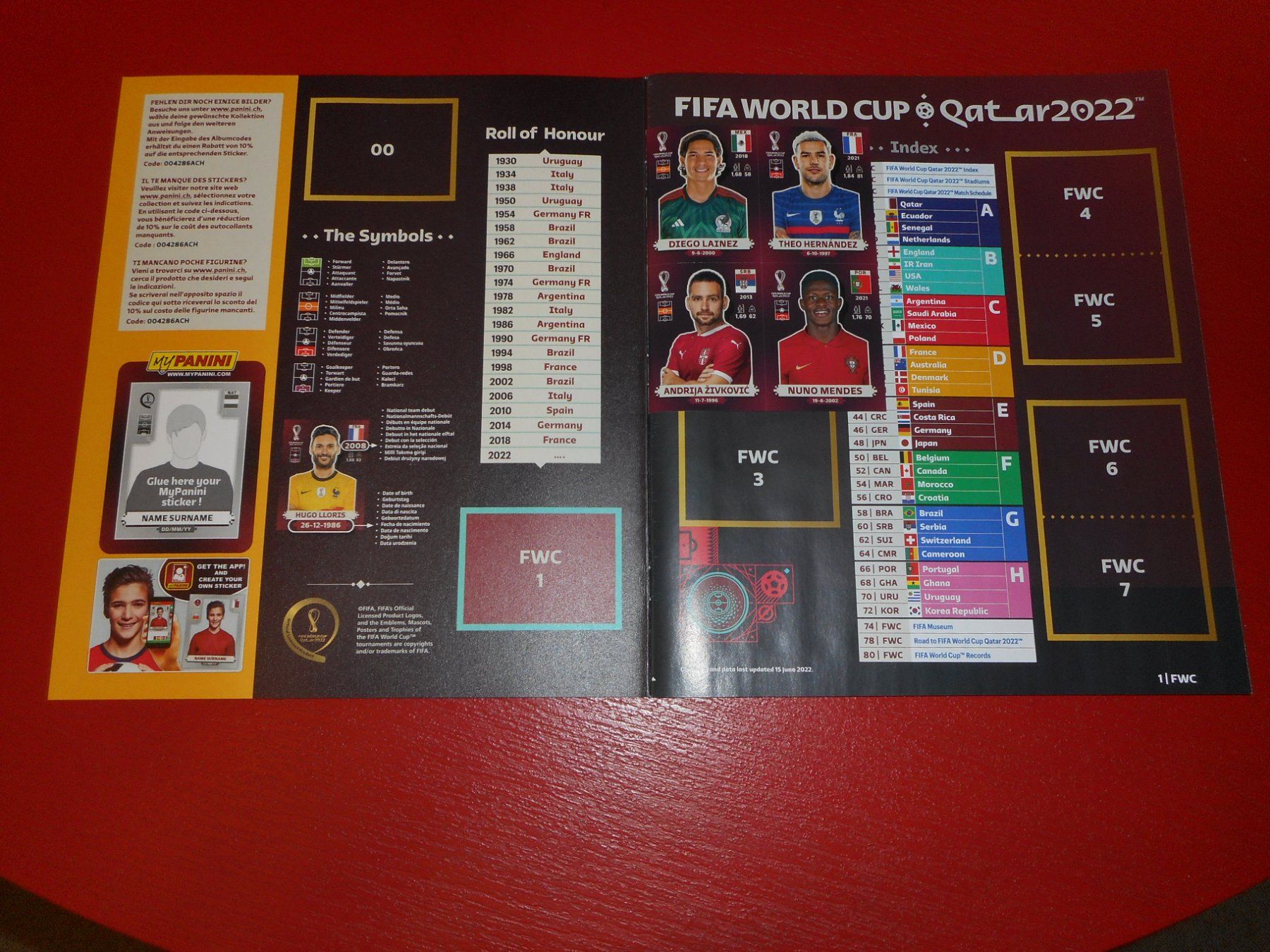 Panini Alben: Panini WM 2022 ORYX Edition - SOFTCOVER ALBUM + COMPLETE SET – Gebraucht aus Cham von Paniniworld 2