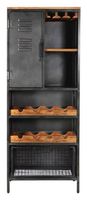 Barschrank Montana ca. 72x183 cm Stahl/Mangoholz