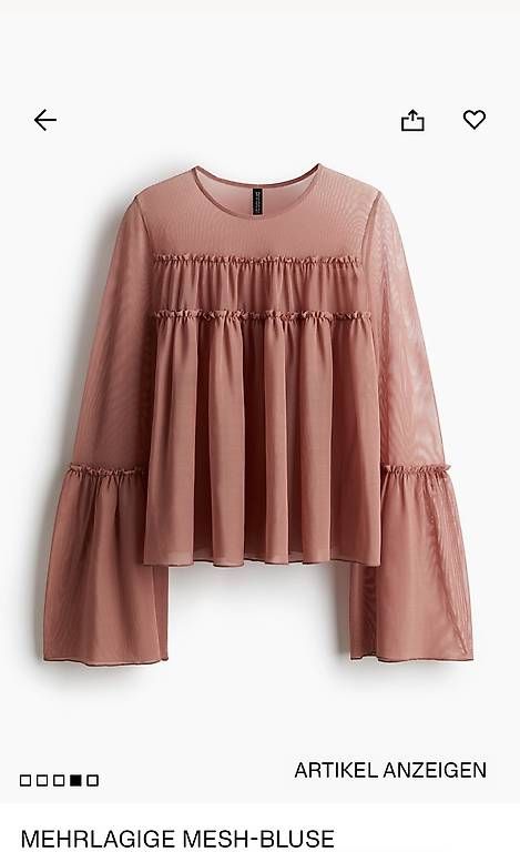 H&M Camicette: H&M Mesh Bluse Grösse M – Nuovo e nell'imballaggio originale da Bolligen venduto da nic_sk8y