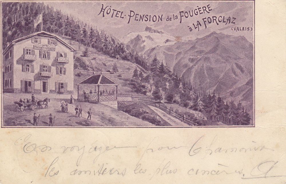 La Forclaz Vs Hôtel Pension Du Fougère En 1901 Kaufen Auf Ricardo 