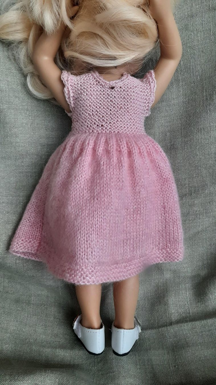 Götz Bambole: Robe rose tricotée pour poupée – Usato da Territet venduto da BIsiCO