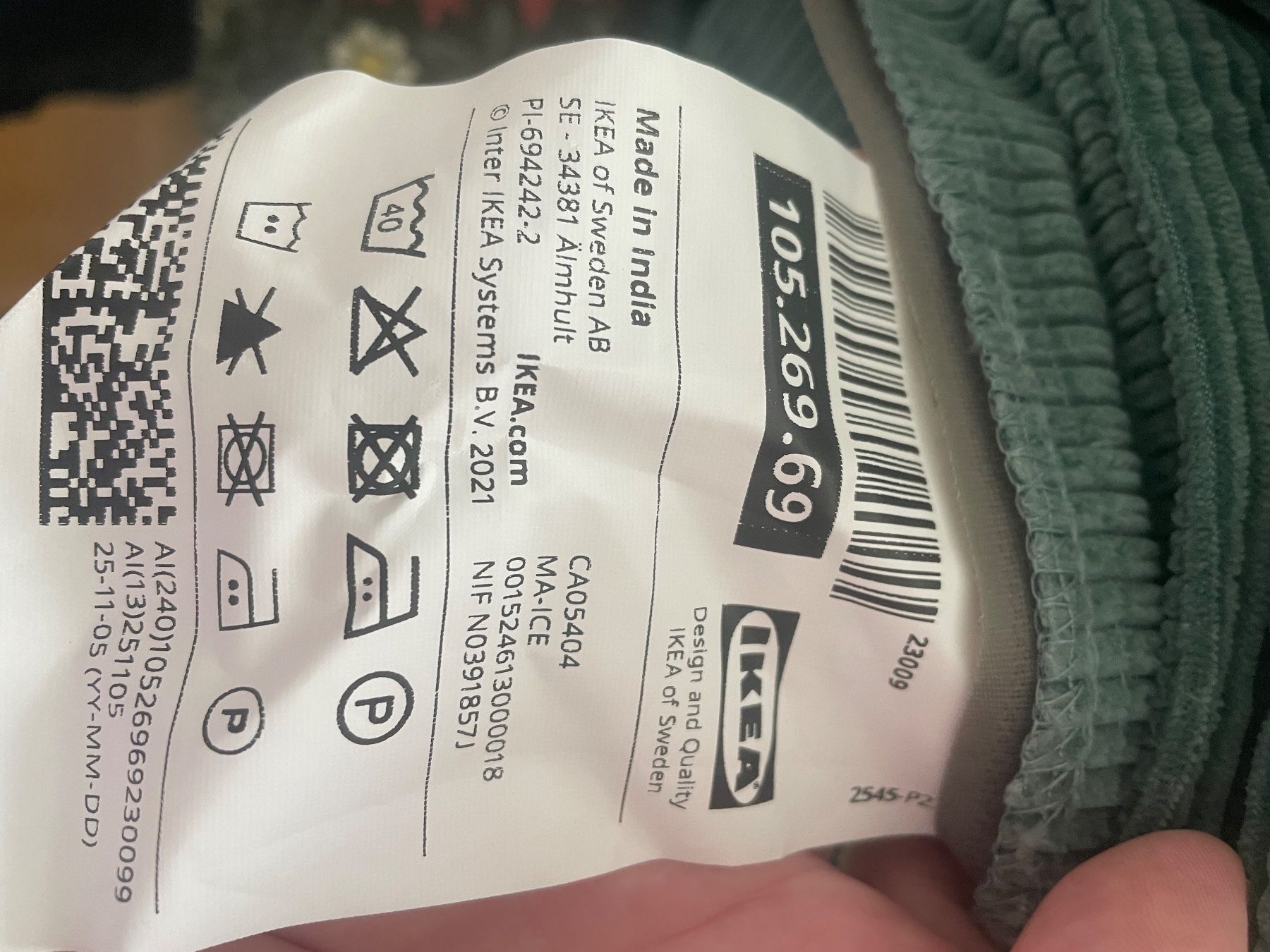 Tessuti: ikea kivik Bezug 2er-Sofa, Kelinge grautürkis – Nuovo (secondo la descrizione) da Dübendorf venduto da Aber_trotzdem 2