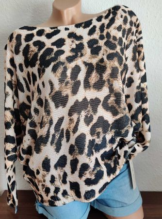 Pulli Pullover Leichtstrick neu Leo EG 38-44 Beige AA 66-70