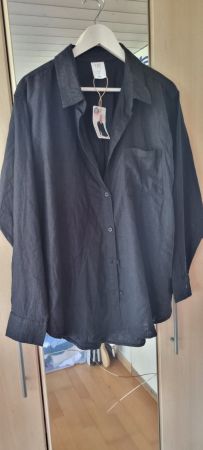 Damen Sommerbluse UP2 Fashion Schwarz Grösse L neu