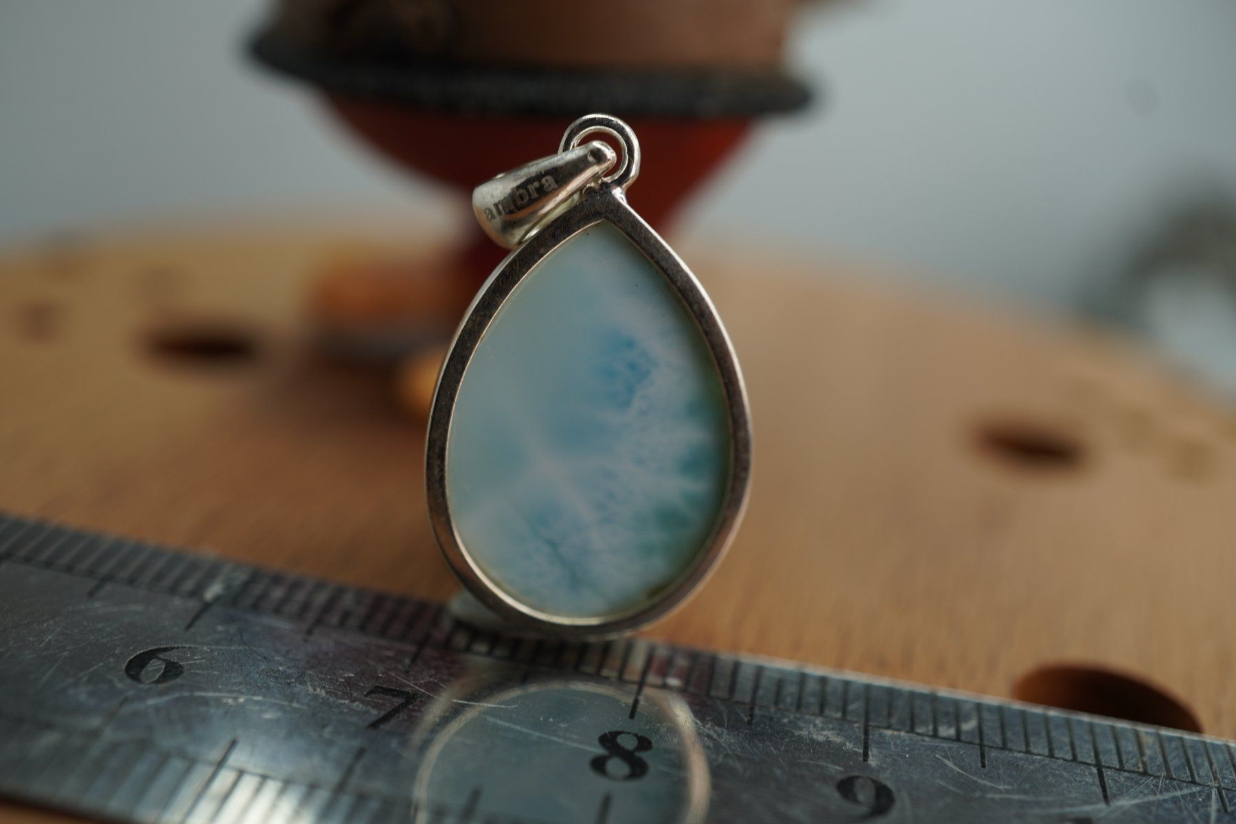 Minerali & Pietre curative: Larimar  925 Silber  22/16mm   Anhänger  "TOPSTONE" – Nuovo e nell'imballaggio originale da Eschenbach SG venduto da topstone 7