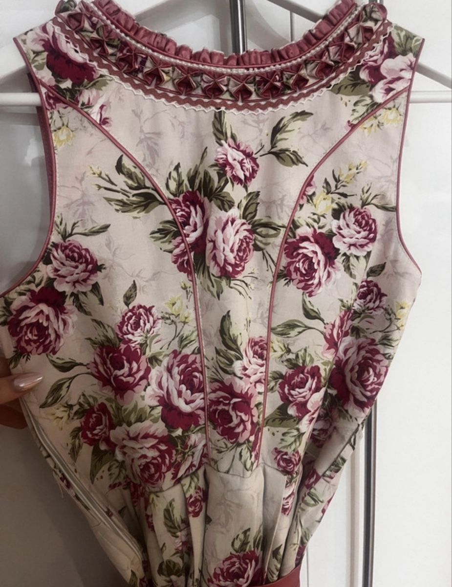 Kostüme: Dirndl Marjo Grösse 32 mit Blumenmuster und Schürze – Neu (gemäss Beschreibung) aus Kloten von mor_m8mp 7