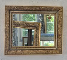 Antiker Jugendstil-Wandspiegel 69 × 57 cm – Original um 1900