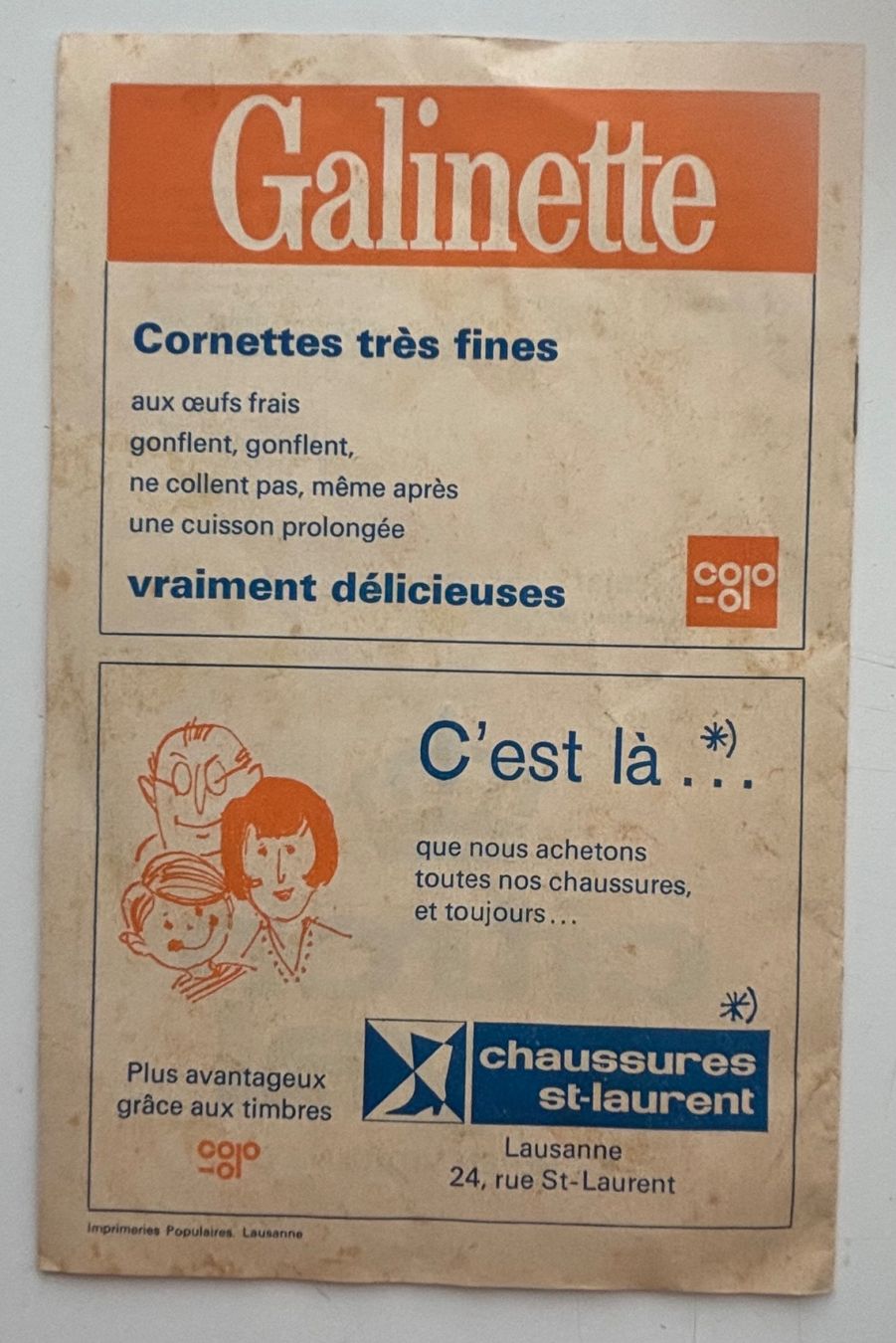 Documents: COOP Lausanne - Carnet de timbres escompte – D'occasion à Neuchâtel par gefdeneuch 1