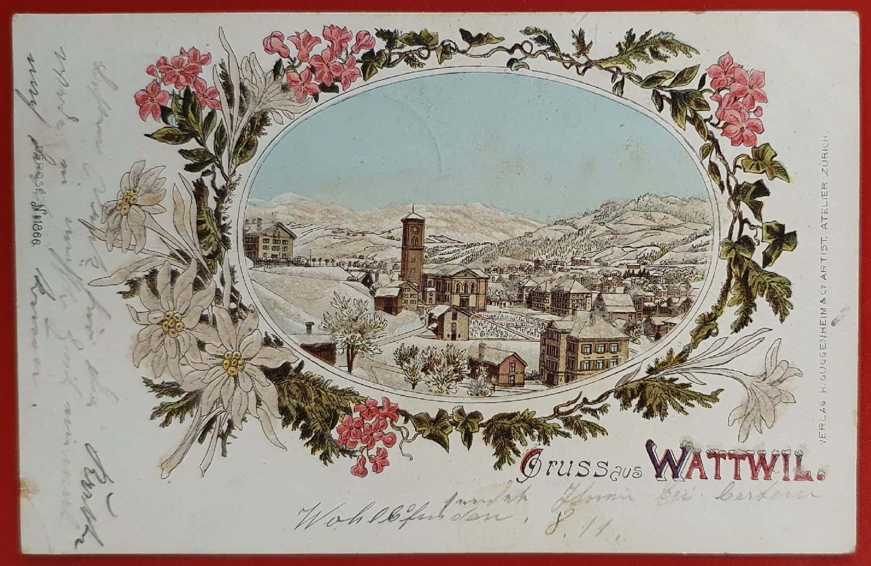 Cartoline postali: Gruss aus Wattwil 1901 – Usato da Kreuzlingen venduto da Rschweiz1