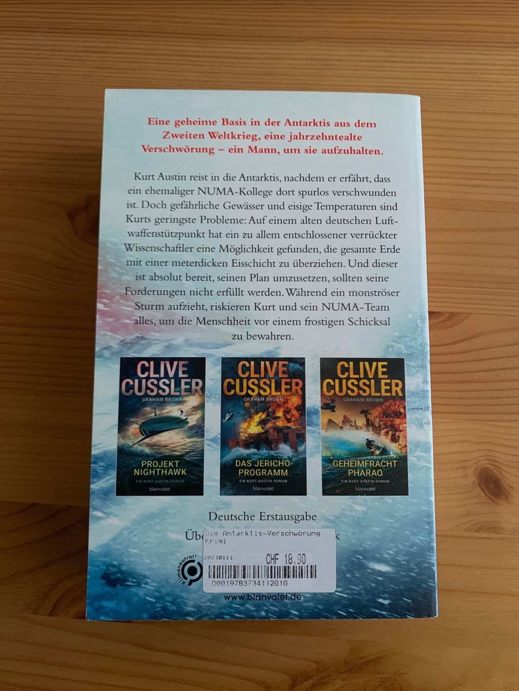 Libri: Buch: Die Antarktisverschwörung – Usato da Worb venduto da vivia_ne 1
