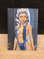 1/1 Sketch Card Ahsoka Tano Star Wars - Star Magic Studio
