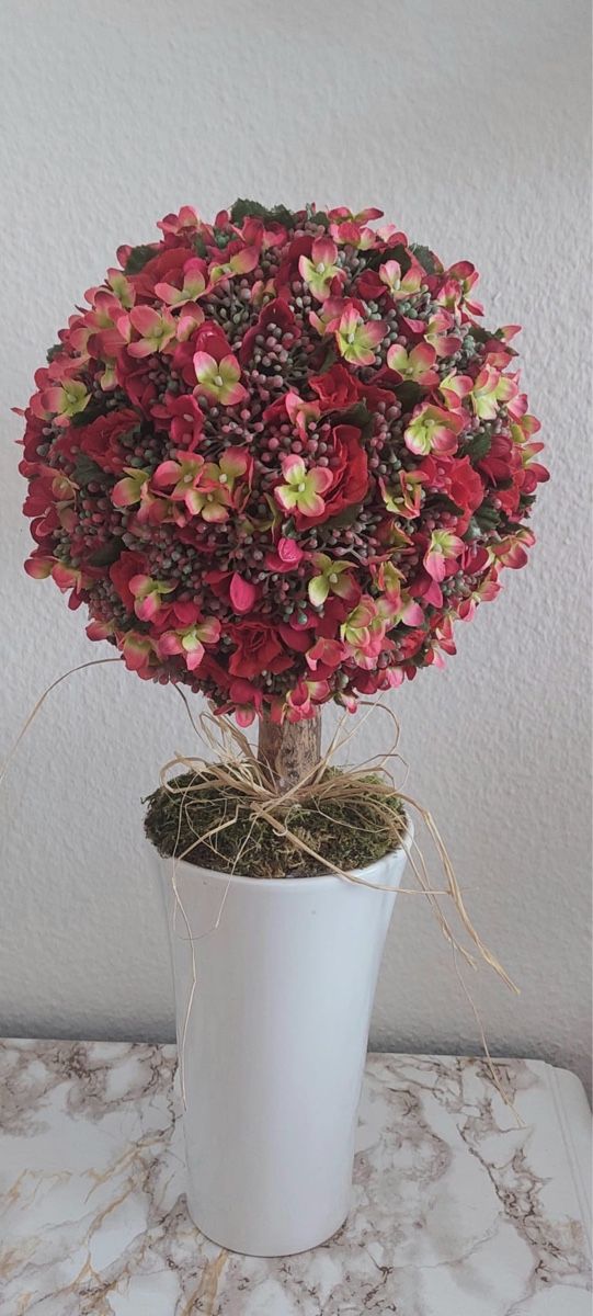 Tutte le decorazioni: Deko-Kugelbaum, Kunstblumen, Topf, 45cm hoch, Herbstdeko – Usato da Basel venduto da Pureza82 5