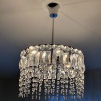 Kristall-Lampe Art-Deko aus den 50iger-Jahren