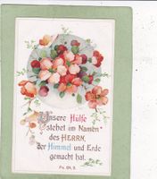 Kitsch Religion Blumen Psalm 1920