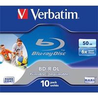9x Verbatim BD-R DL, 50GB, bedruckbar