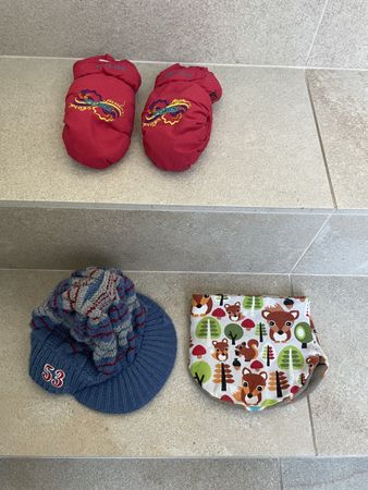Winterset Mütze, Handschuhe & Schlauchschal / 1-2Jahre