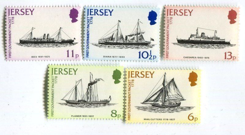 Alle Briefmarken: Briefmarken "Schiffe". Jersey – Neu und originalverpackt aus Basel von Butsch5
