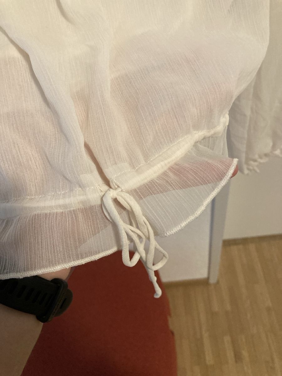 Bershka Camicette: Weiße elegante Bluse – Usato da Urtenen-Schönbühl venduto da alessibas 3