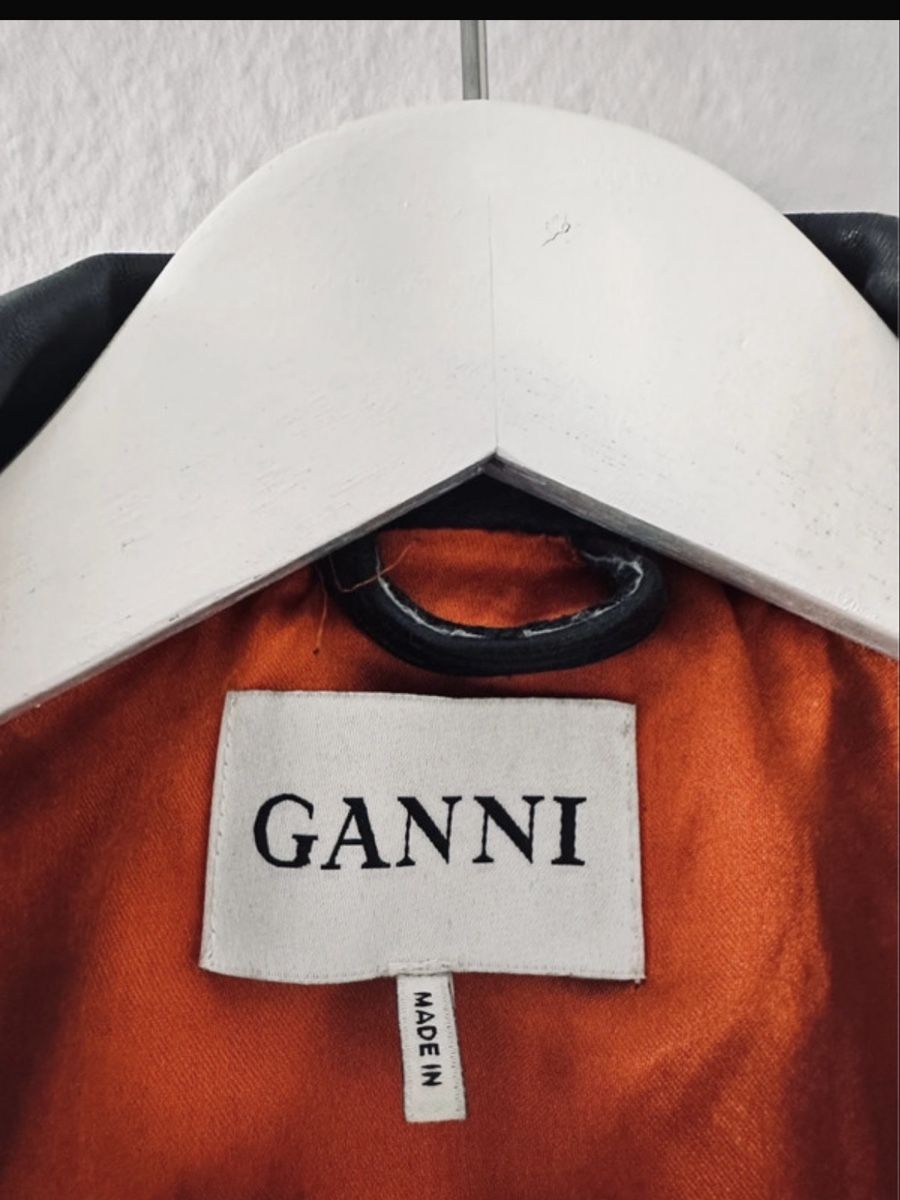 Ganni Vestes: Lederjacke Scwarz GANNI – D'occasion à Zürich par rfe_g6kw 1