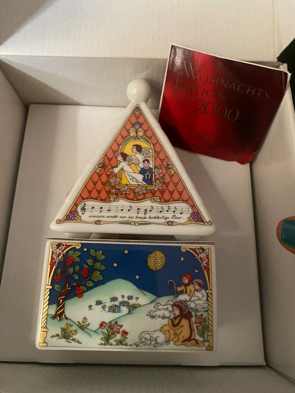 Hutschenreuther Carillon: Hutschenreuther Weihnachts Spieldose Edition 2000 – Nuovo (secondo la descrizione) da Wil SG venduto da nat_g5tn 1