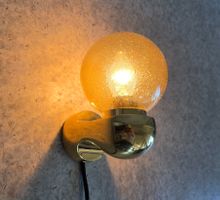 1970 Vintage brass Sconce Wandlampe Wandleuchte Messing