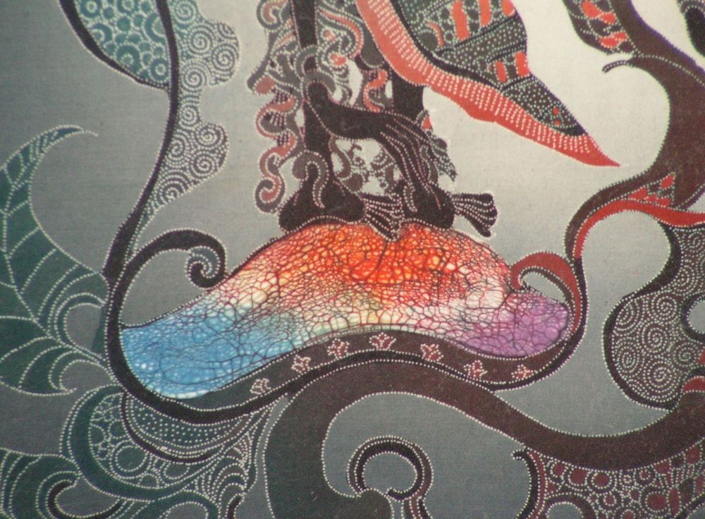 Batik Bild, Rama und Sita aus dem Epos Ramayana, 60x80 cm (Gebraucht ...