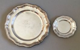 🟡2 Silberne Schalen mit Bodenmarke SPRING - VINTAGE