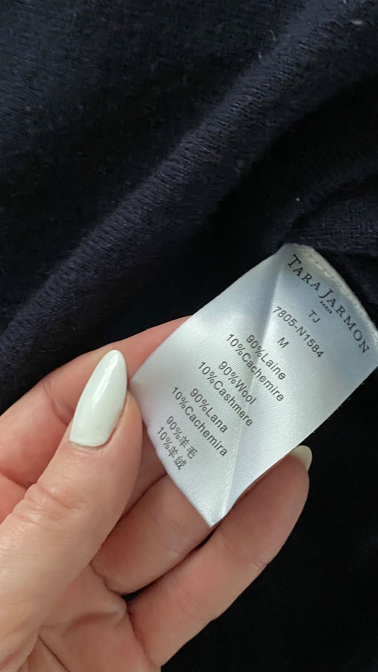 Tara Jarmon Maglioni & Felpe: Tara Jarmon Designer Pullover S blau Wolle und Kashmir – Usato da Thalwil venduto da olh_7cpg 4