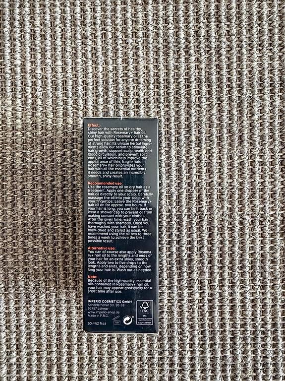 Haarpflegeprodukte: Haaroel Rosmarin+ 60ml neu ungeöffnet – Neu und originalverpackt aus Ennetbürgen von Fifis-Fundgrube 2