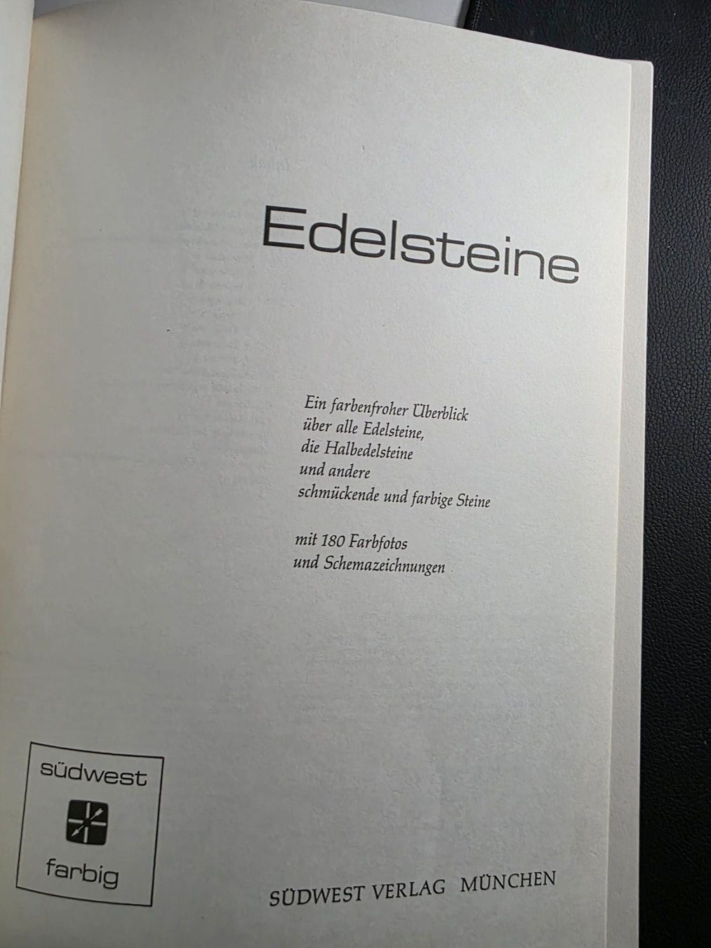 Libri: Edelsteine - südwest farbig - 1971 – Usato da Walterswil BE venduto da Lonitti 3