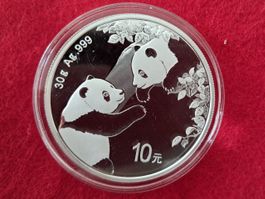 PANDA 2023 CHINA fast 1 UNZE OZ SILBER Silbermünze 999 @€@