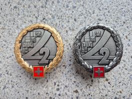 *** Beretemblem Set Gold/Silber ***