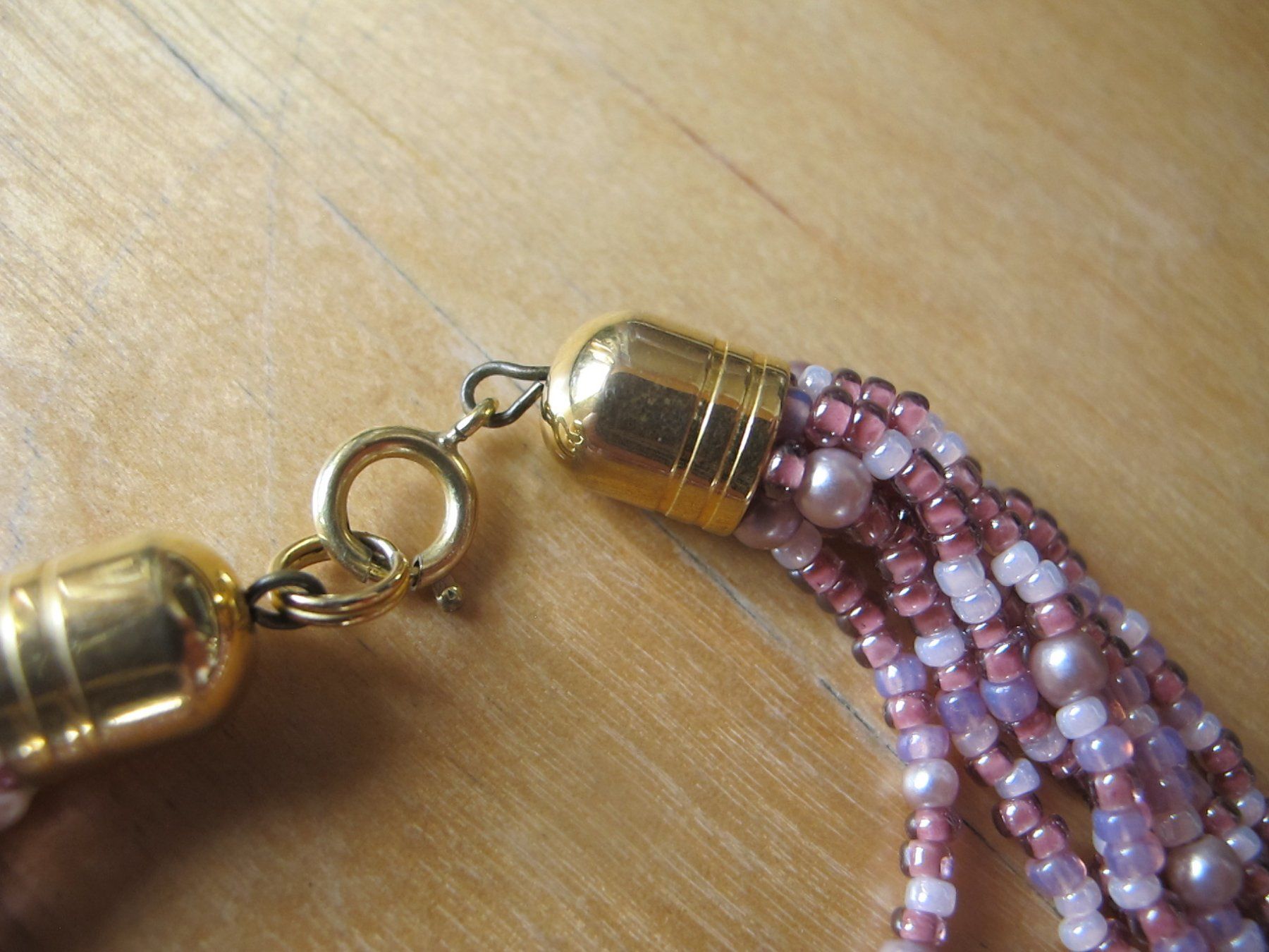 Catenine: Vintage Halskette mit Glasperlen – Usato da Löhningen venduto da Chimae67 4
