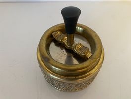 Original Roulette Aschenbecher Messing Schleuderascher