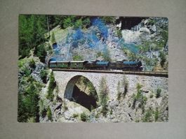 AK Bahn 75 Jahre Albula Bahn Extrazug bei Stugl