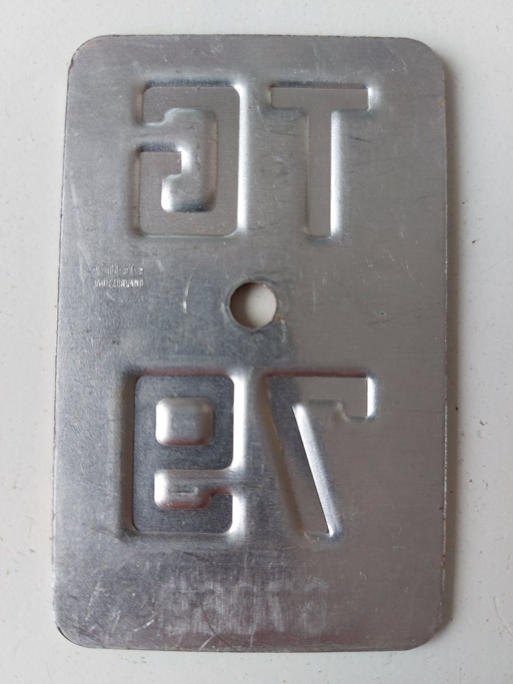 Sachs Insegne: Velonummer TG 79 plaque Velo – Usato da Schenkon venduto da Uhu007 1