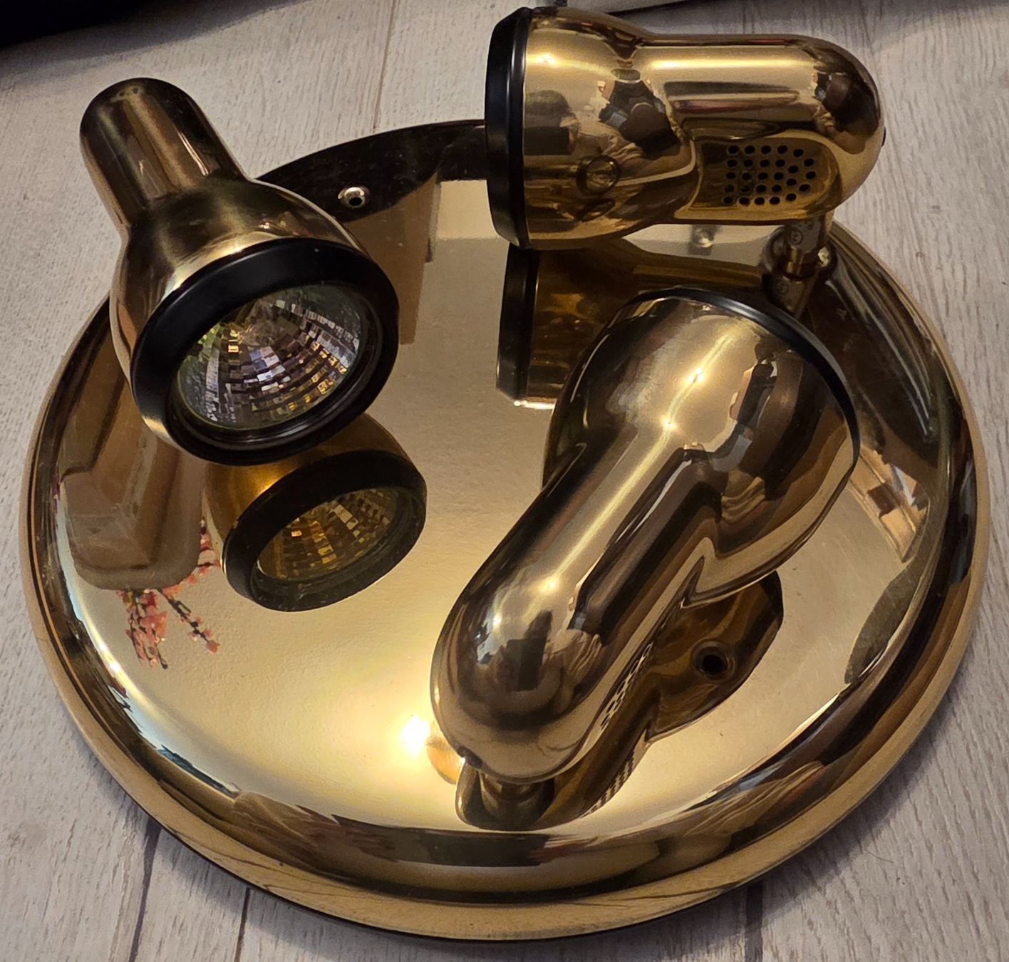 Lampadari & plafoniere: Superbe Plafonnier - lampe de plafond à 3 ampoules - Dorée – Nuovo (secondo la descrizione) da Jouxtens-Mézery venduto da ger_hpd5