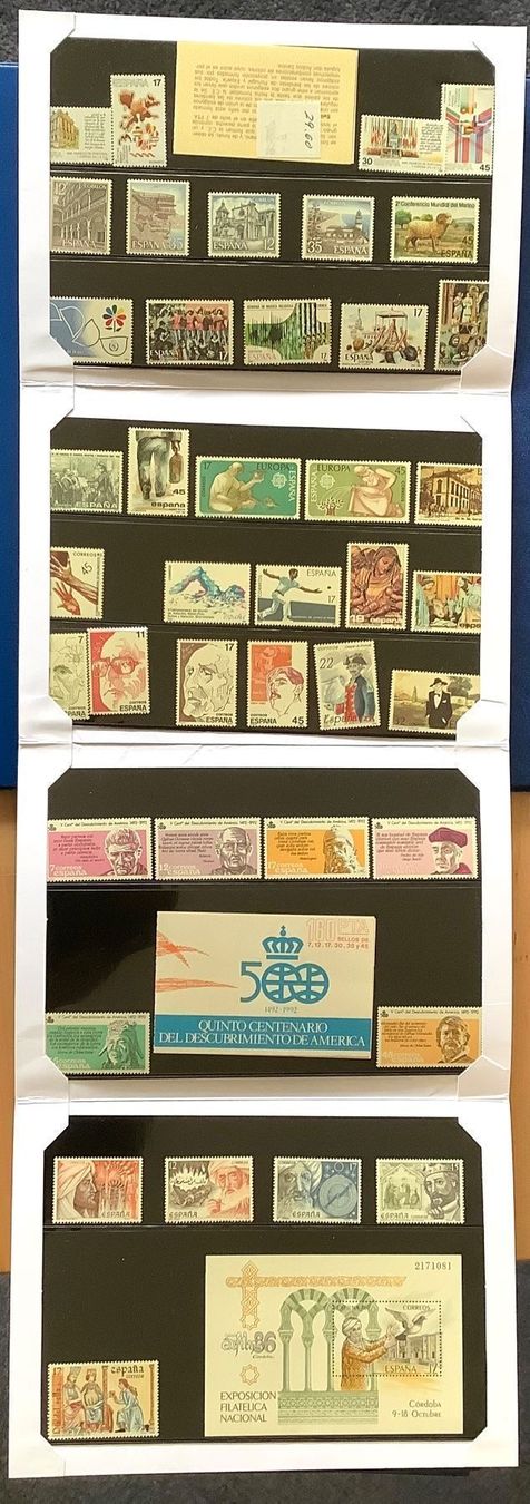 Tutti i francobolli: 1986 Spanien  Jahresausgabe Postfrisch – Nuovo (secondo la descrizione) da Liestal venduto da Pep3 1